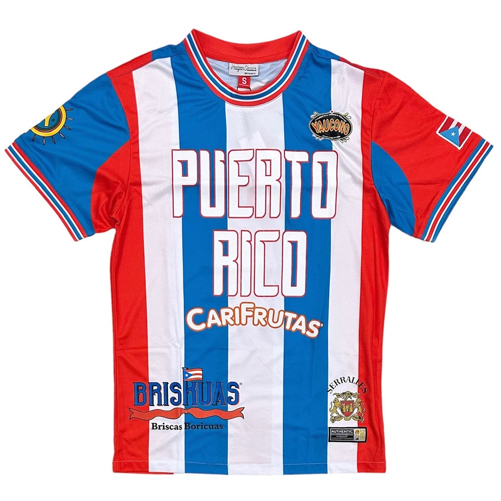 Puerto Rico International Team Headgear Classics 1990 World Cup Soccer Jersey - Picture 2 of 5